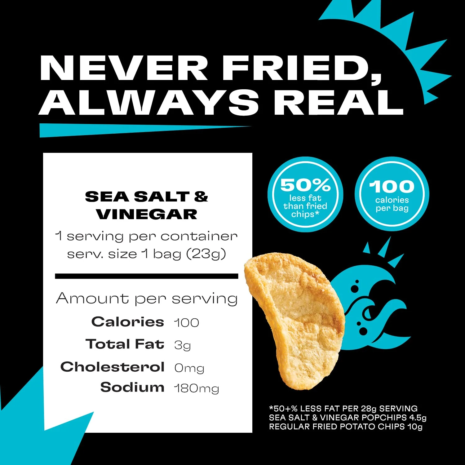 Sea Salt & Vinegar Popped Potato Chips - Image 3