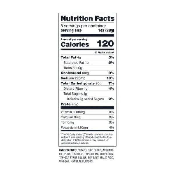Sea Salt & Vinegar Popped Potato Chips - Image 4