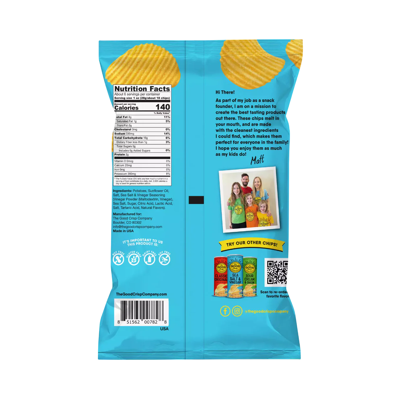 Sea Salt & Vinegar Potato Chips - Image 2