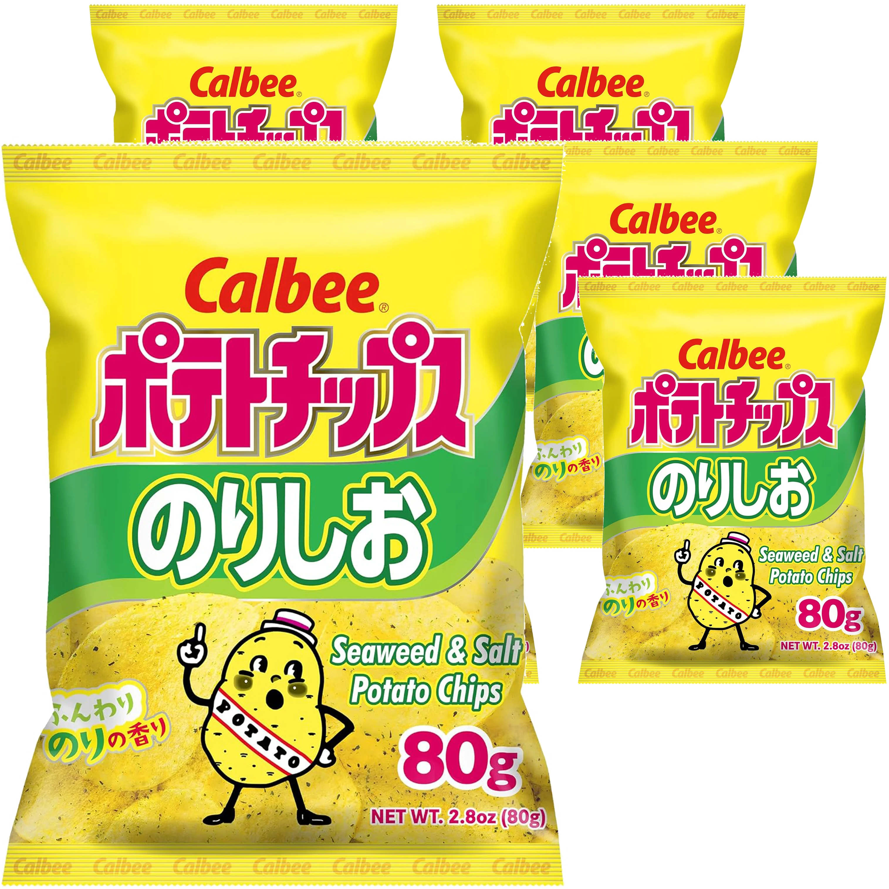 Seaweed & Salt Potato Chips (6 Pack)