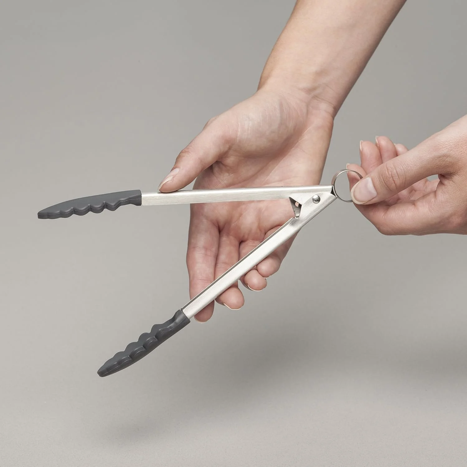 Silicone Cook's Tongs - Dark Grey - Image 6