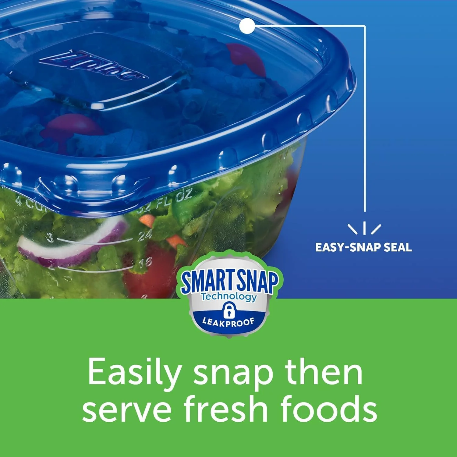 Smartsnap 2 Rectangle Containers 1.5 QTs - Image 4