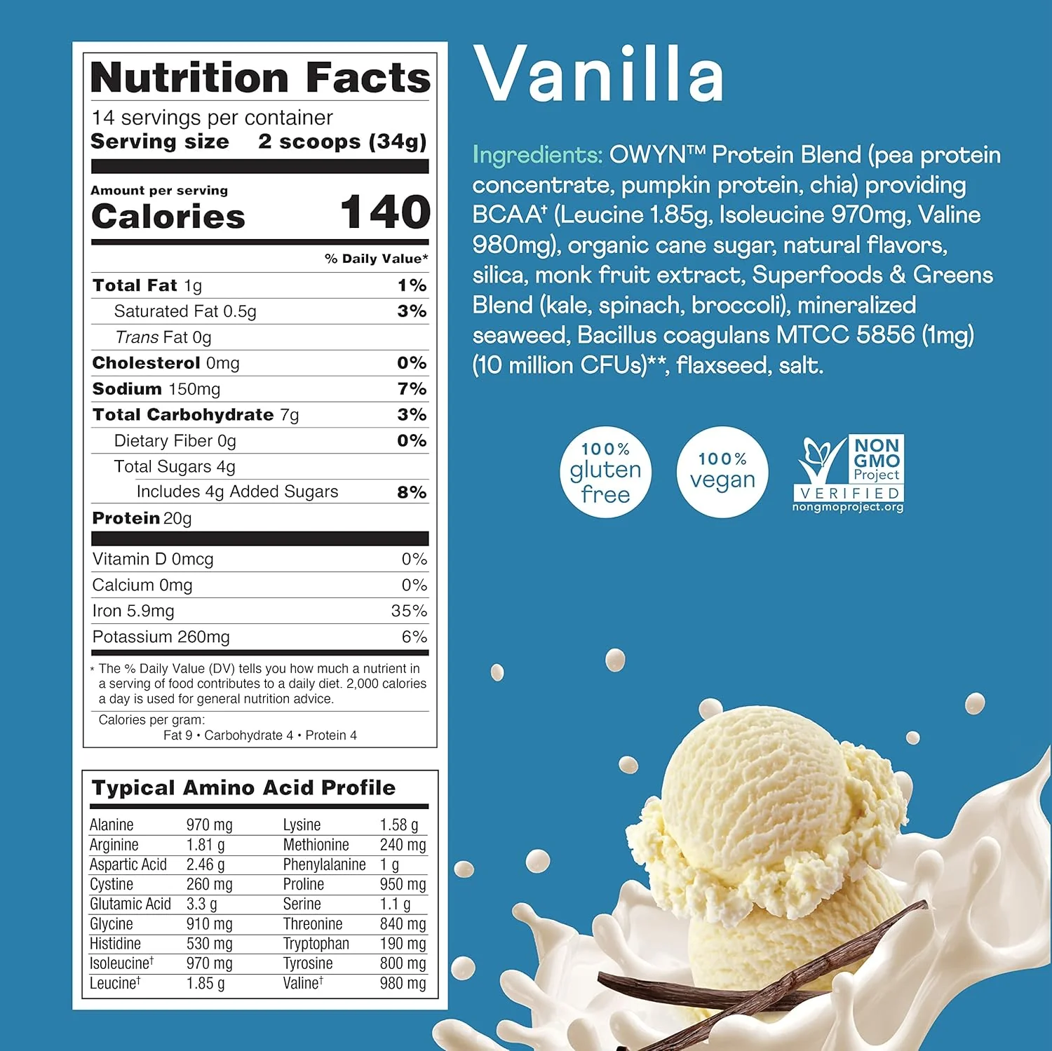 Smooth Vanilla Protein Powder - Image 4