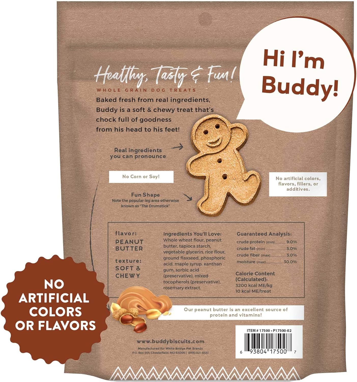 Soft & Chewy Peanut Butter Dog Treats - Image 2