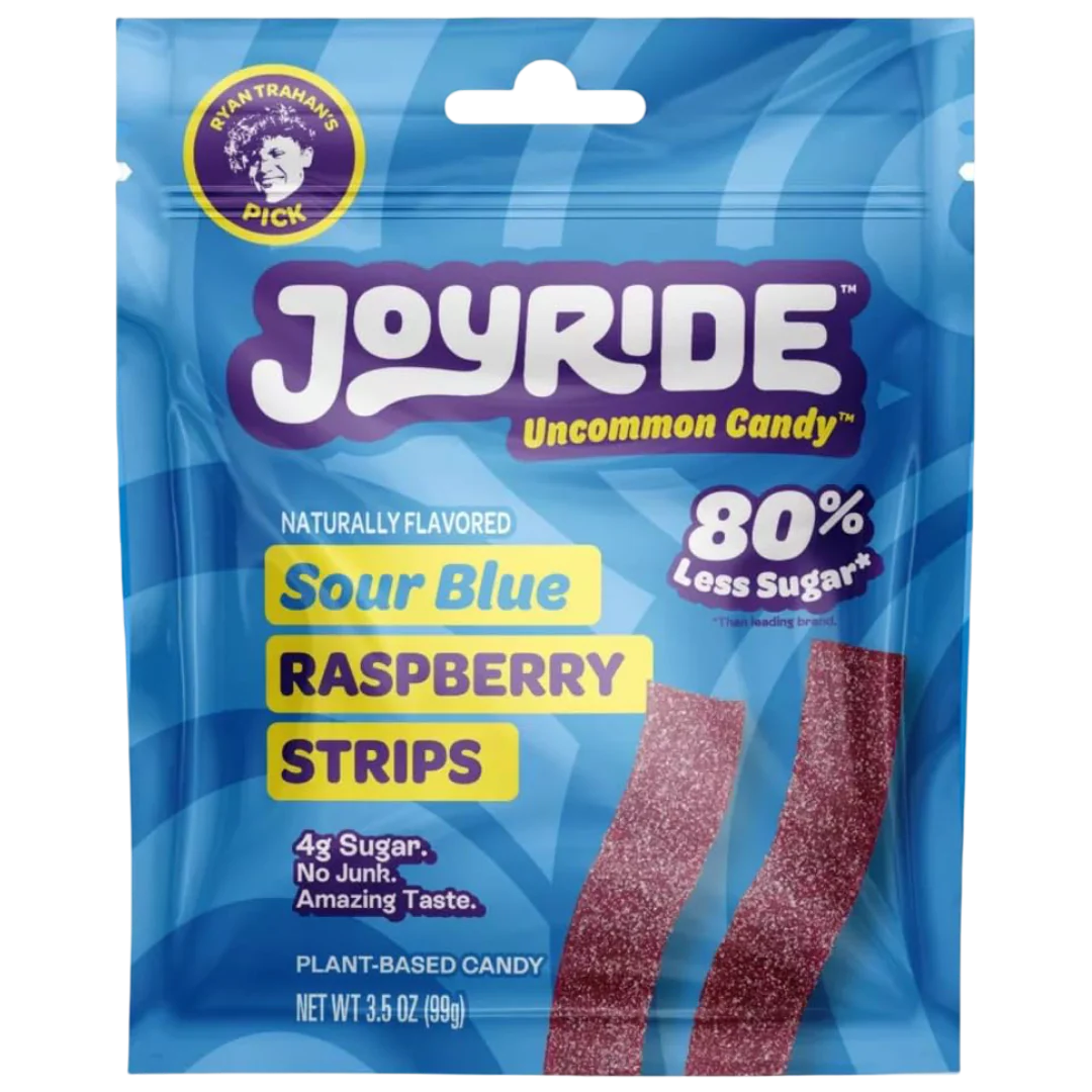 Sour Blue Raspberry Strips