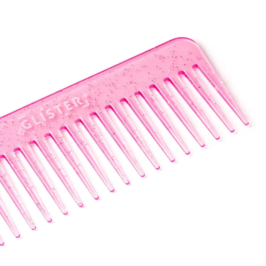 Sparkle Wide Tooth Detangling Comb - Pink - Image 4
