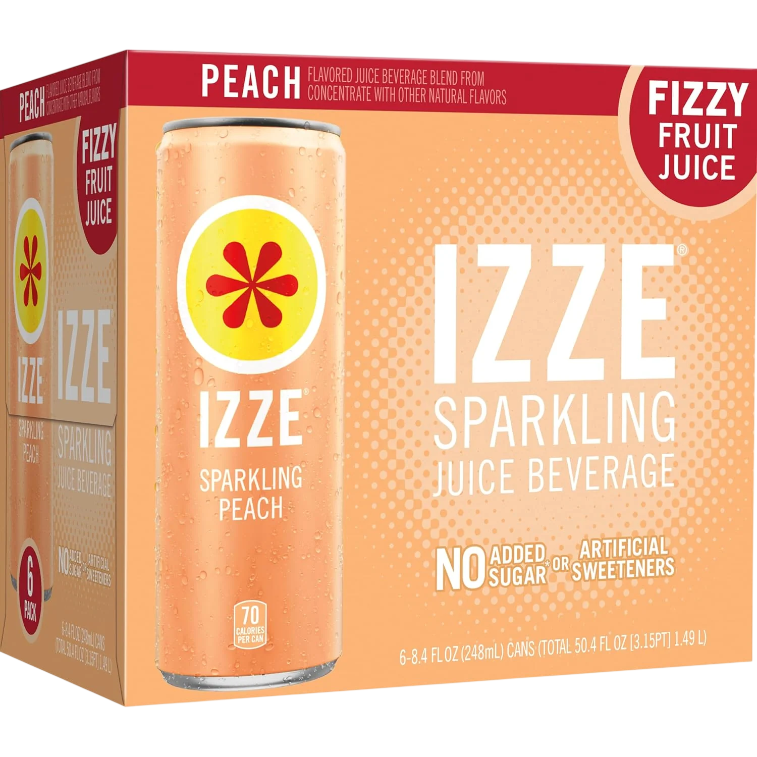 Sparkling Peach Juice (6 Pack)