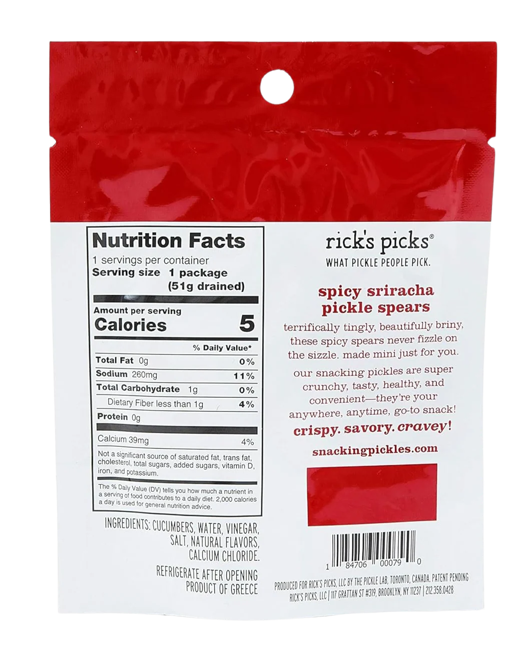 Spicy Sriracha Pickle Spears (12 Pack) - Image 3