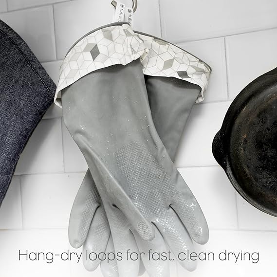 Splash Patrol Natural Latex Cleaning Gloves - Image 2