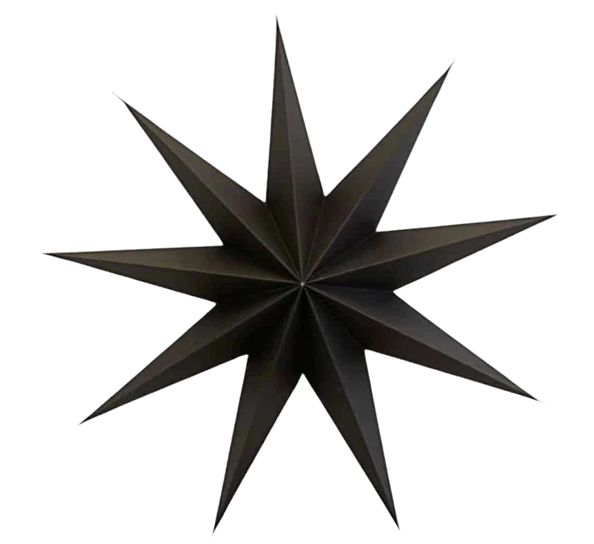 Star 9 Point Brown (34.25 in)