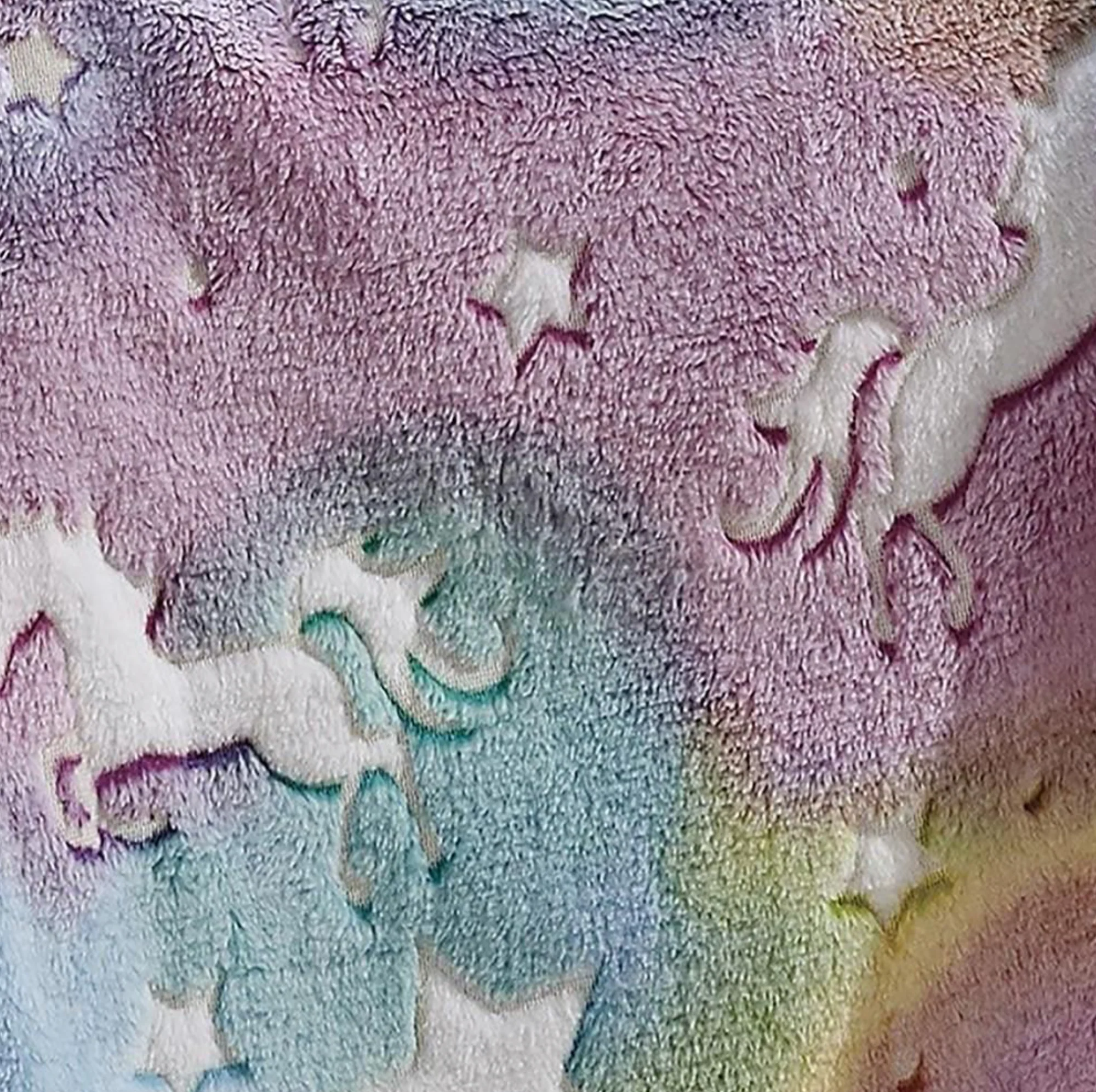 Star Glow Unicorn Micro Plush Blanket - Image 2