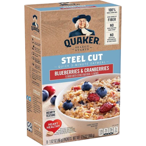 Cranberries And Blueberries Steel Cut Oatmeal (8 CT)