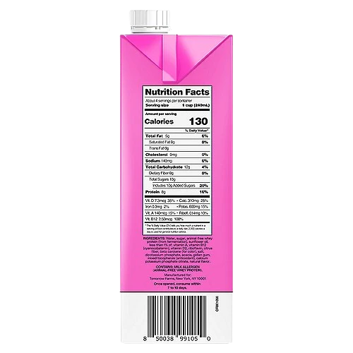 Strawberry Animal Free Dairy Milk - Image 3