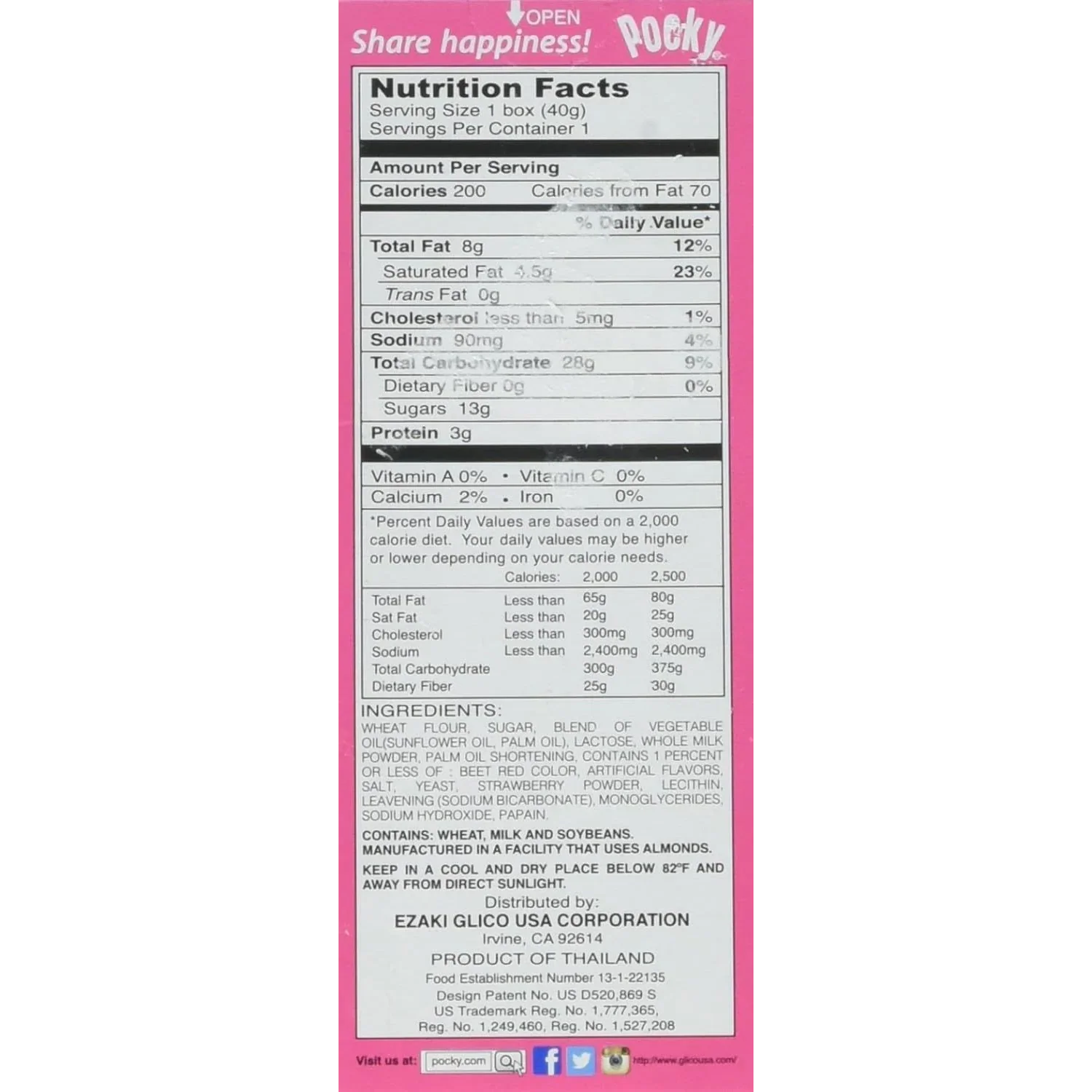 Pocky Strawberry Cream Covered Biscuit Sticks - Image 3