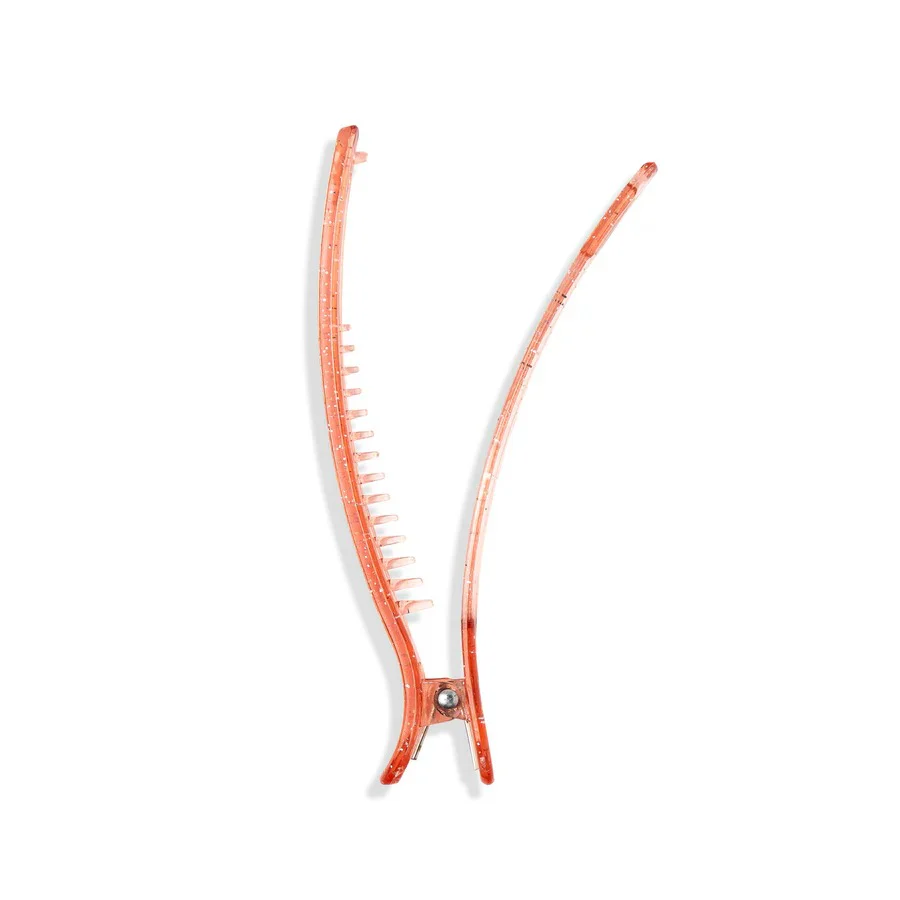 Styling & Sectioning Pro Hair Clips Orange (4 CT) - Image 4