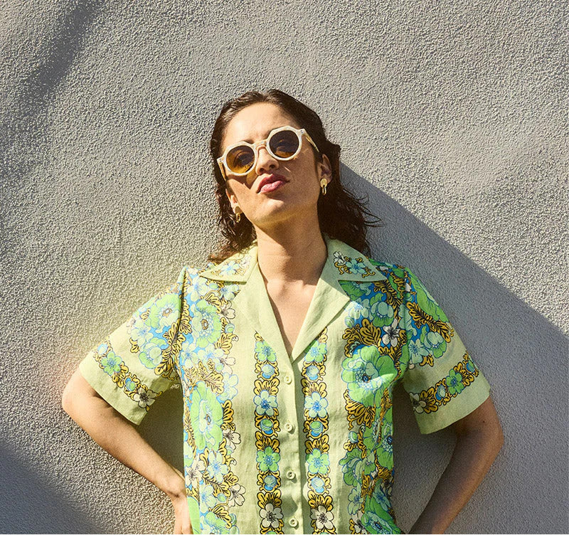 Sunglasses - Olive Twist by The Georgie - Image 3