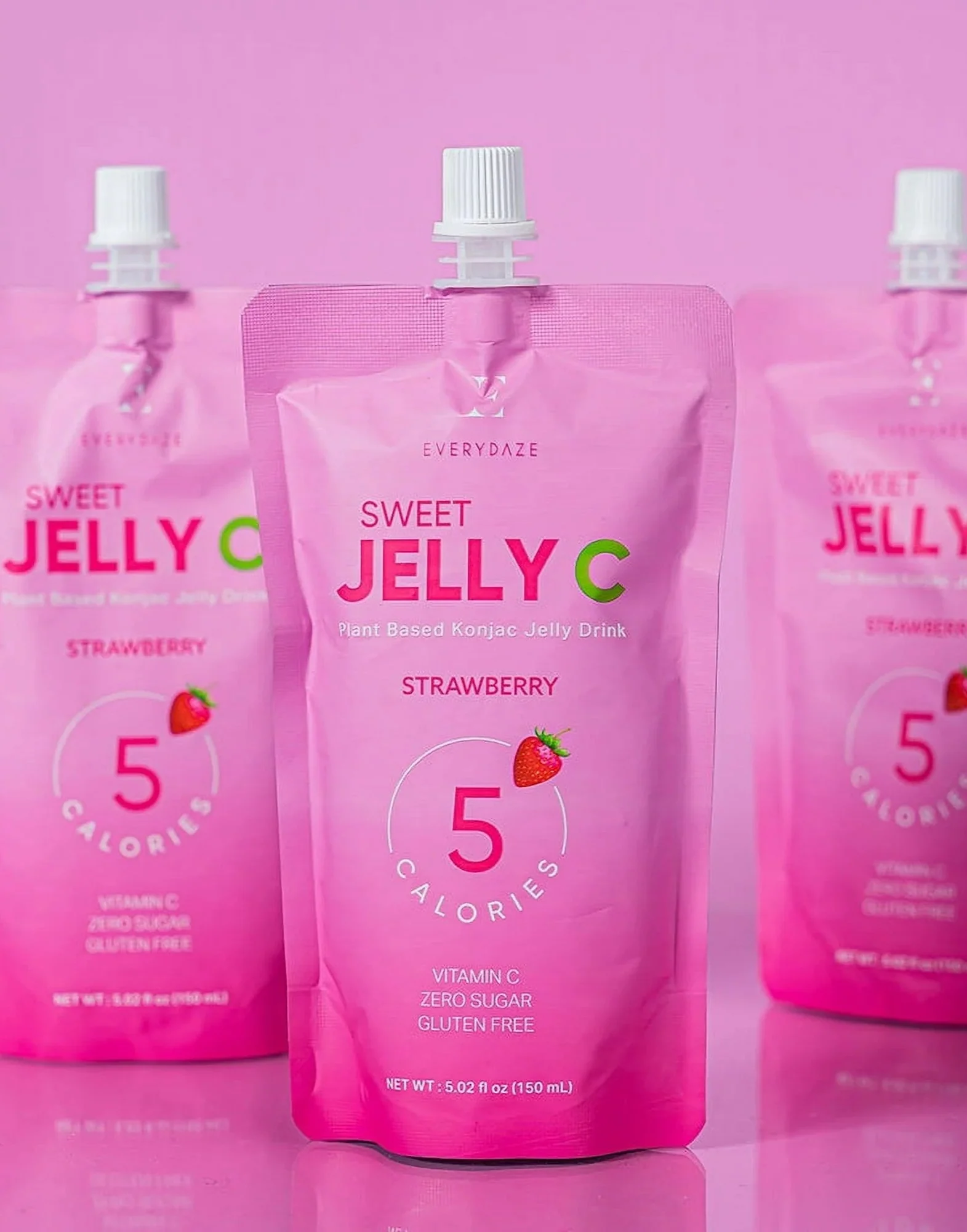 Sweet Jelly C Konjac Jelly - Strawberry (10 Pack) - Image 2