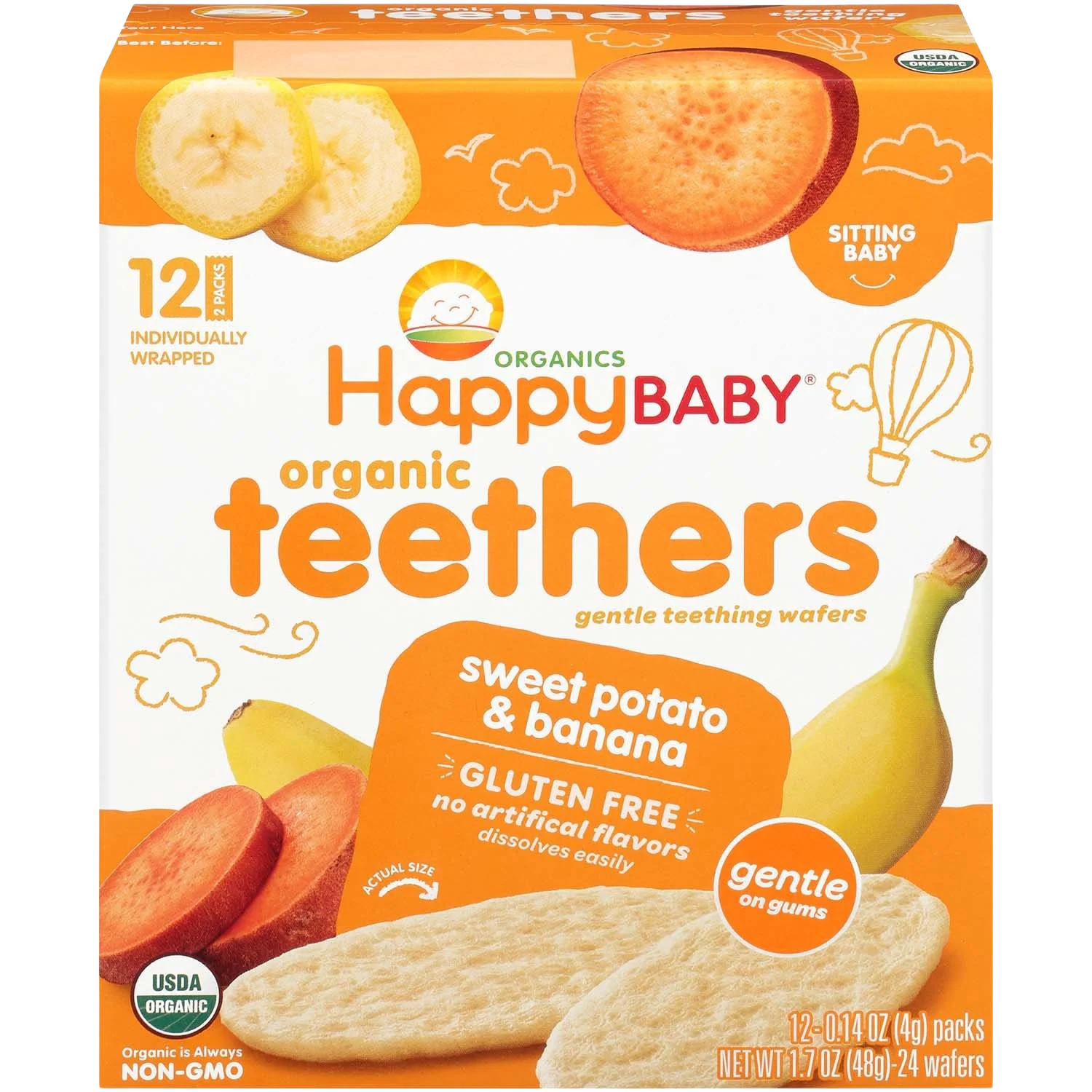 Sweet Potato & Banana Organic Teethers