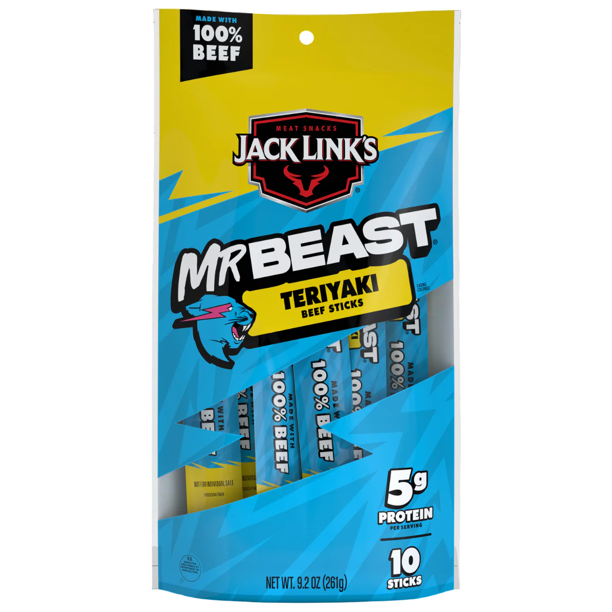 Mr Beast Teriyaki Flavor Beef Sticks