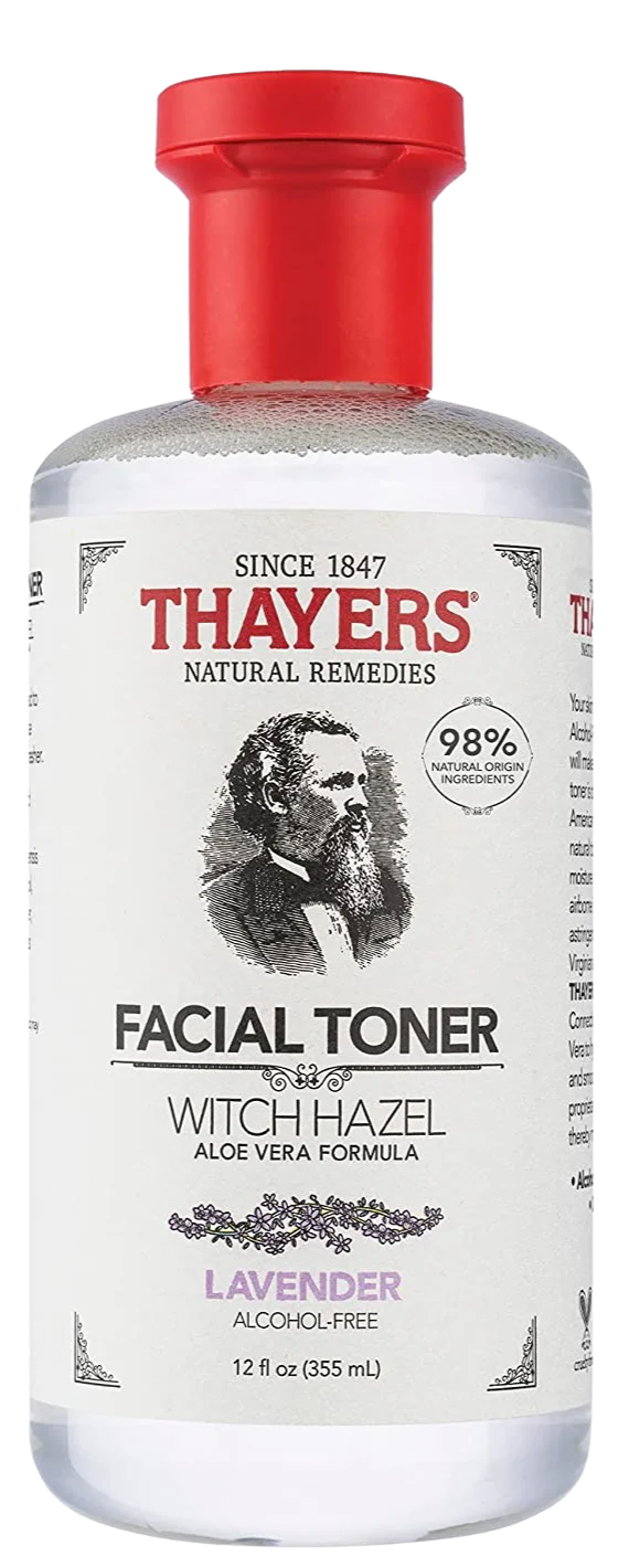 Witch Hazel Facial Toner With Aloe Vera Formula Alcohol-Free Lavendar