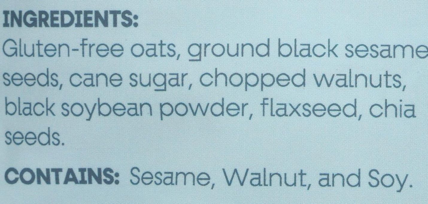 Toasted Black Sesame Oatmeal Pouch - Image 4
