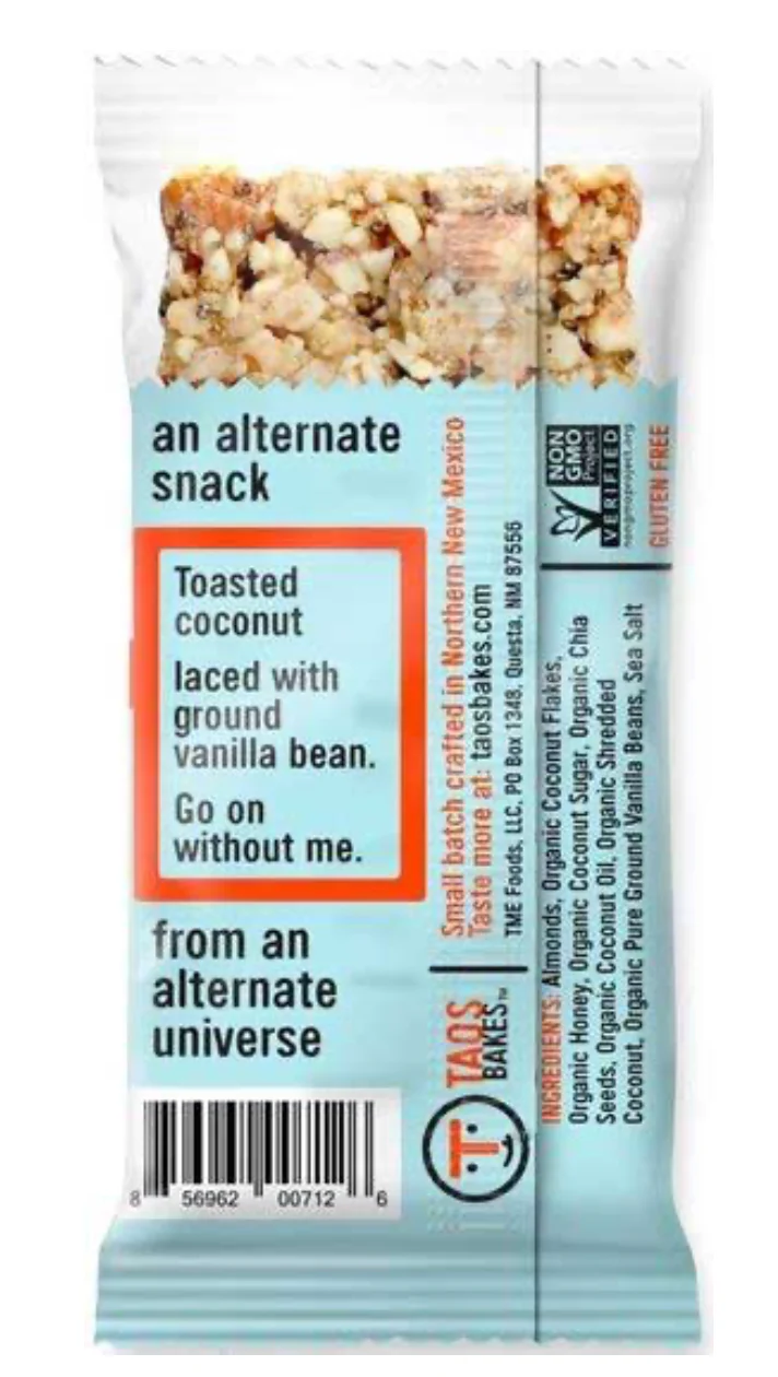 Toasted Coconut & Vanilla Bean Bar (12 Pack) - Image 3