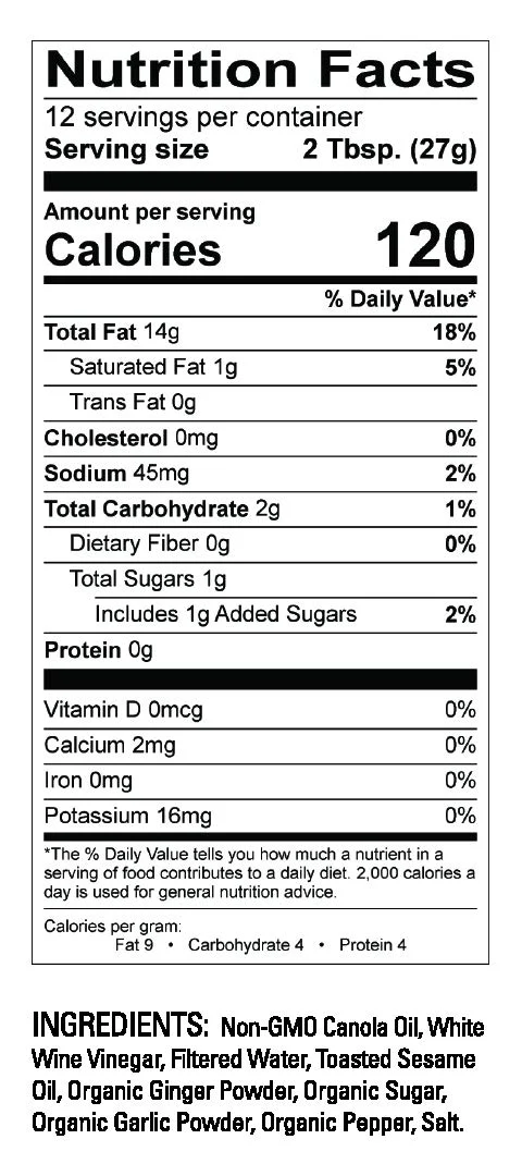 Toasted Sesame Ginger Salad Dressing - Image 2
