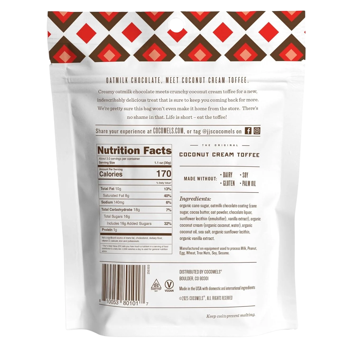Toffee Bark Oatmilk Chocolate - Image 4