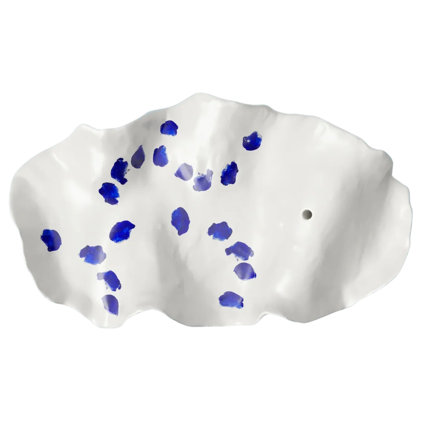 Tracey White and Blue Porcelain Incense Holder