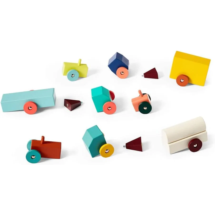 Tractor Wooden Toy Set - Image 4