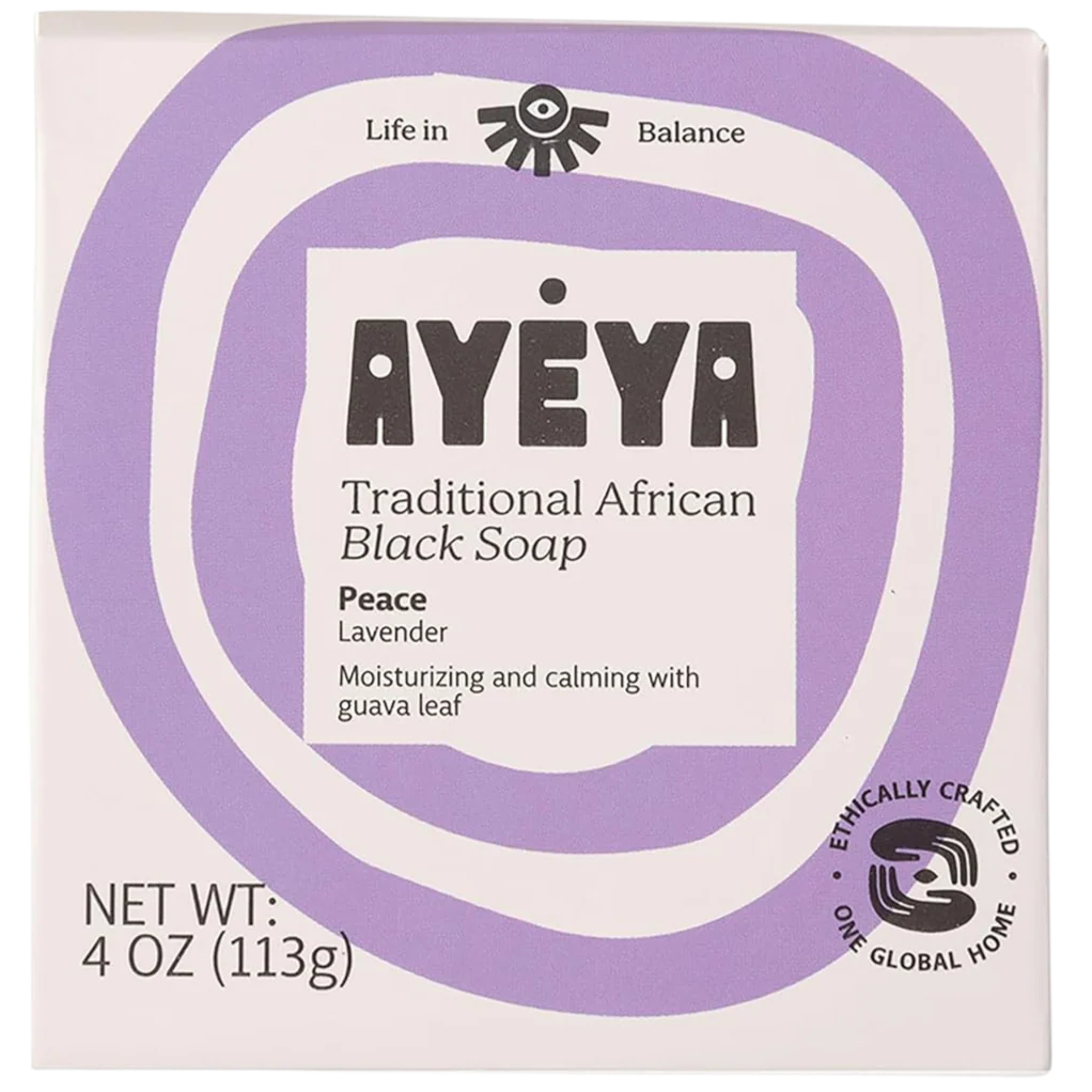 Traditional African Black Soap Bar - Peace