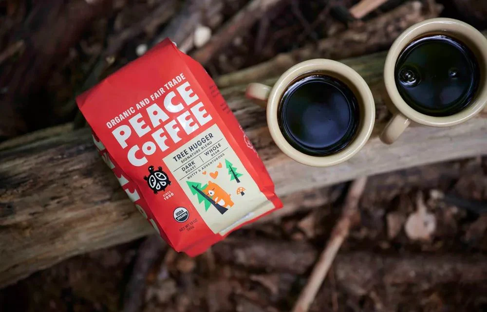 Organic Tree Hugger Whole Bean Dark Roast Coffee - Image 2
