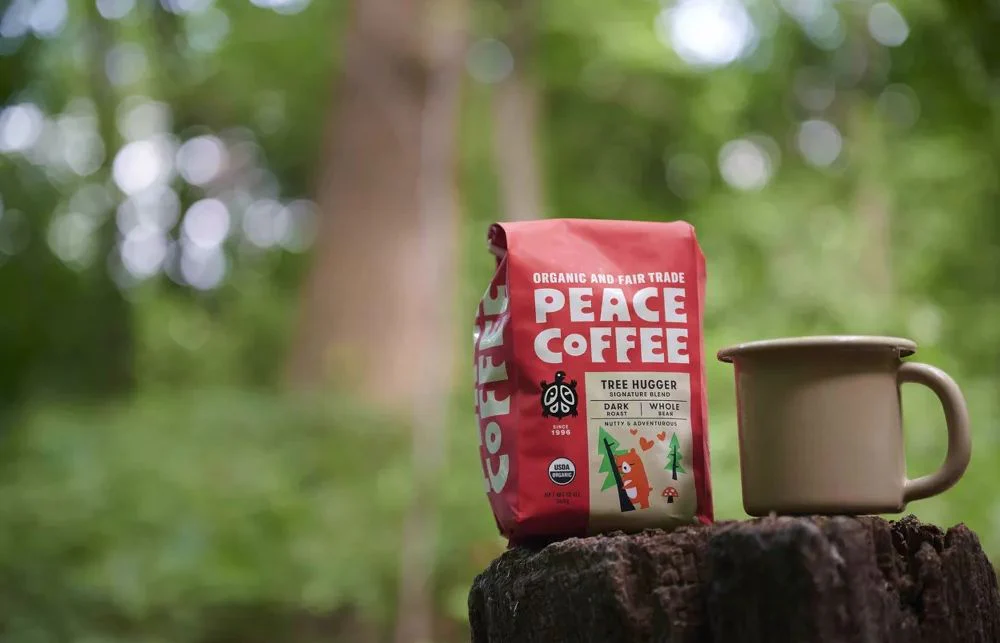 Organic Tree Hugger Whole Bean Dark Roast Coffee - Image 3