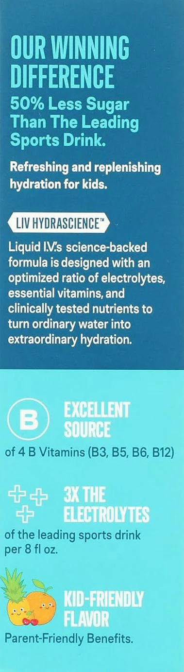 Tropical Punch Kids Electrolyte Drink Mix (8 CT) - Image 2