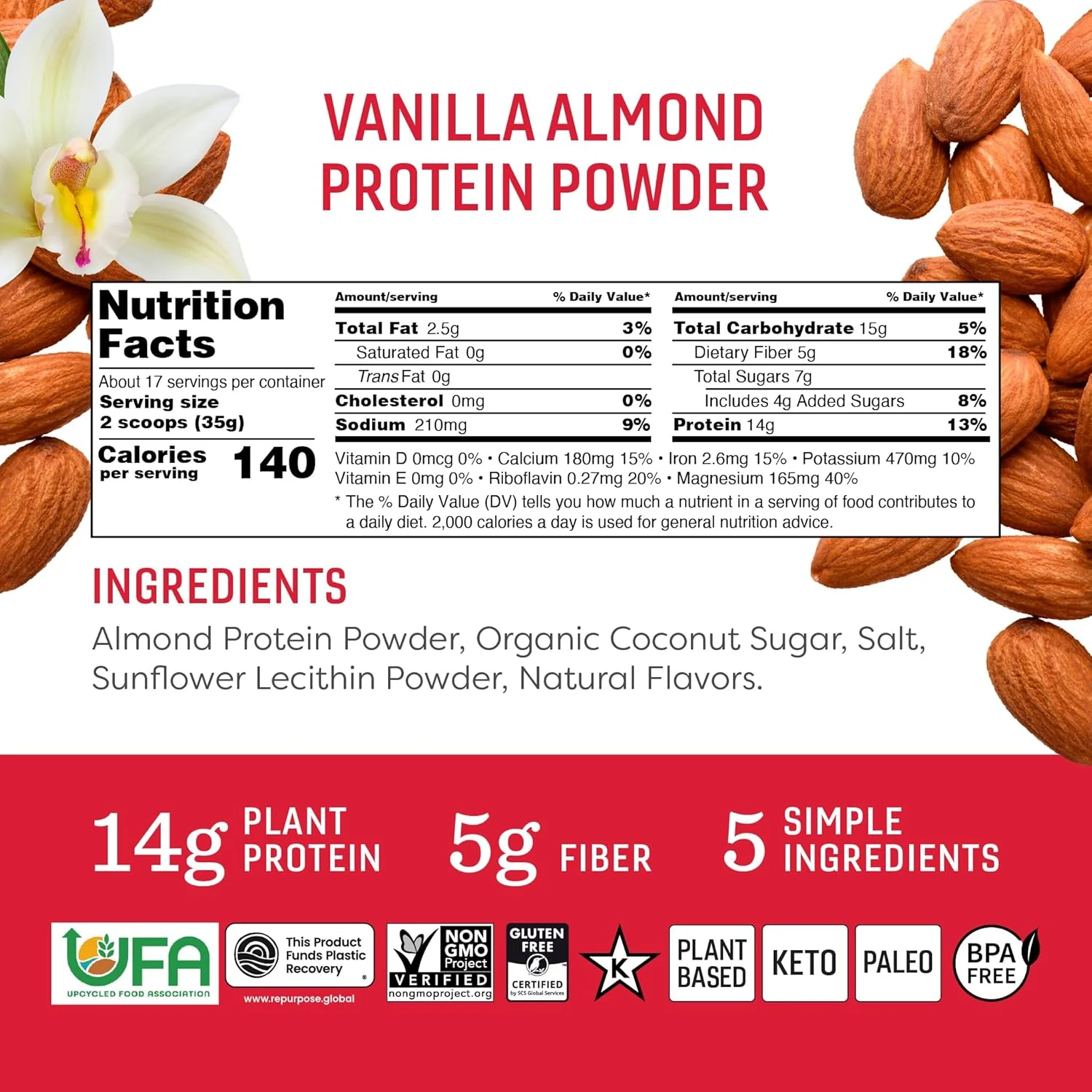Vanilla Almond Protein Powder - Image 3