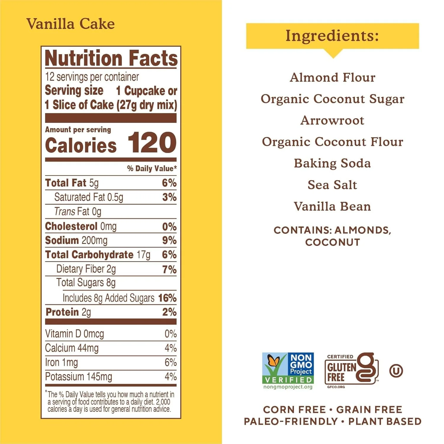 Vanilla Cupcake & Cake Almond Flour Baking Mix - Image 2