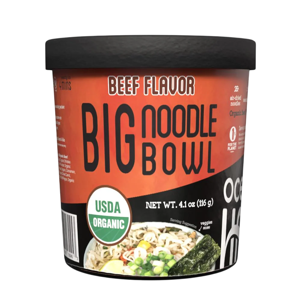 Organic Vegan Beef Big Noodle Bowl (6 CT) - Image 2