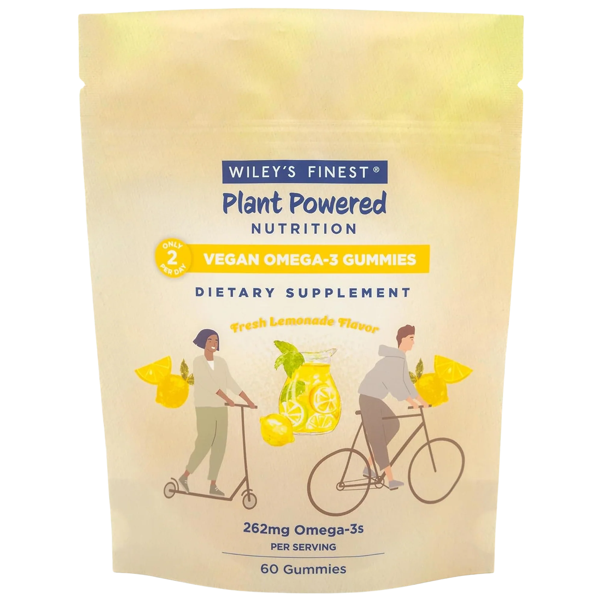 Vegan Omega 3 Adult Gummies - Fresh Lemonade (60 Tablets)