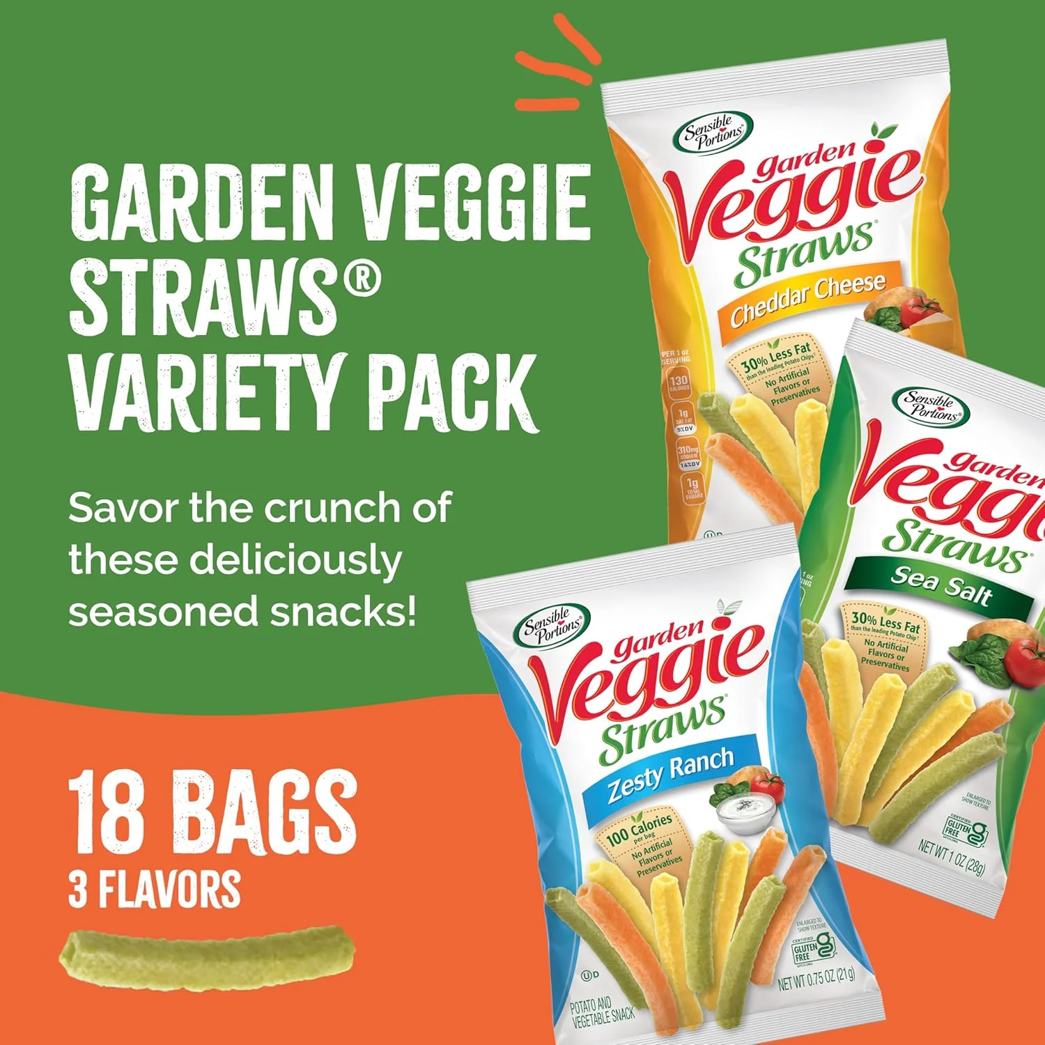 Garden Veggie Straws Variety Pack (18 CT) - Image 2