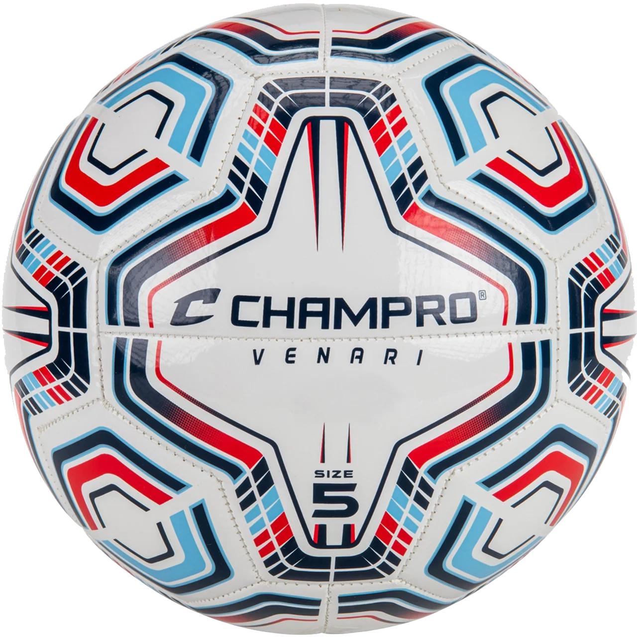 Venari 20 Panel Soccer Ball - #3 Navy Blue Scarlet