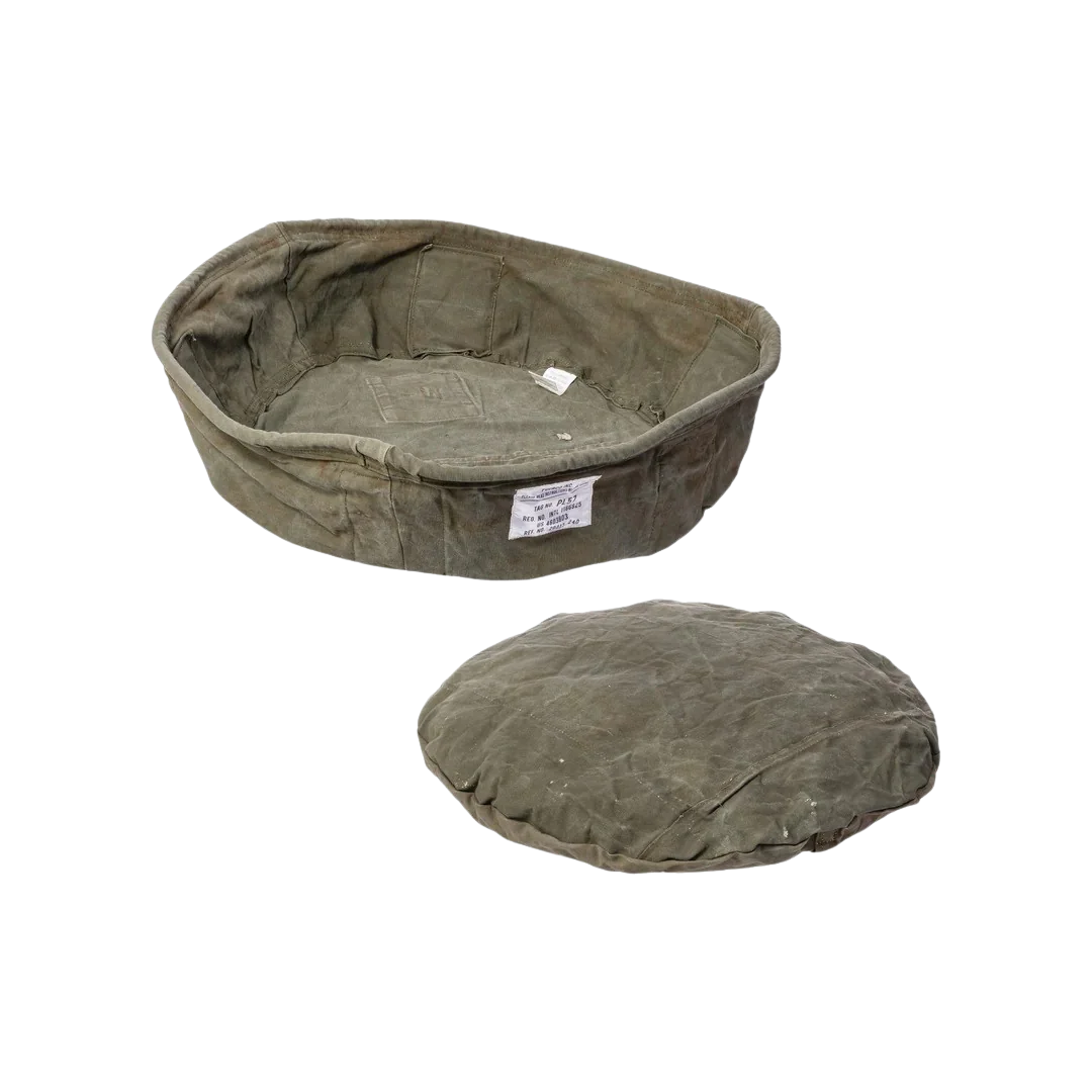 Vintage Tent Fabric Pet Bed Large - Image 2