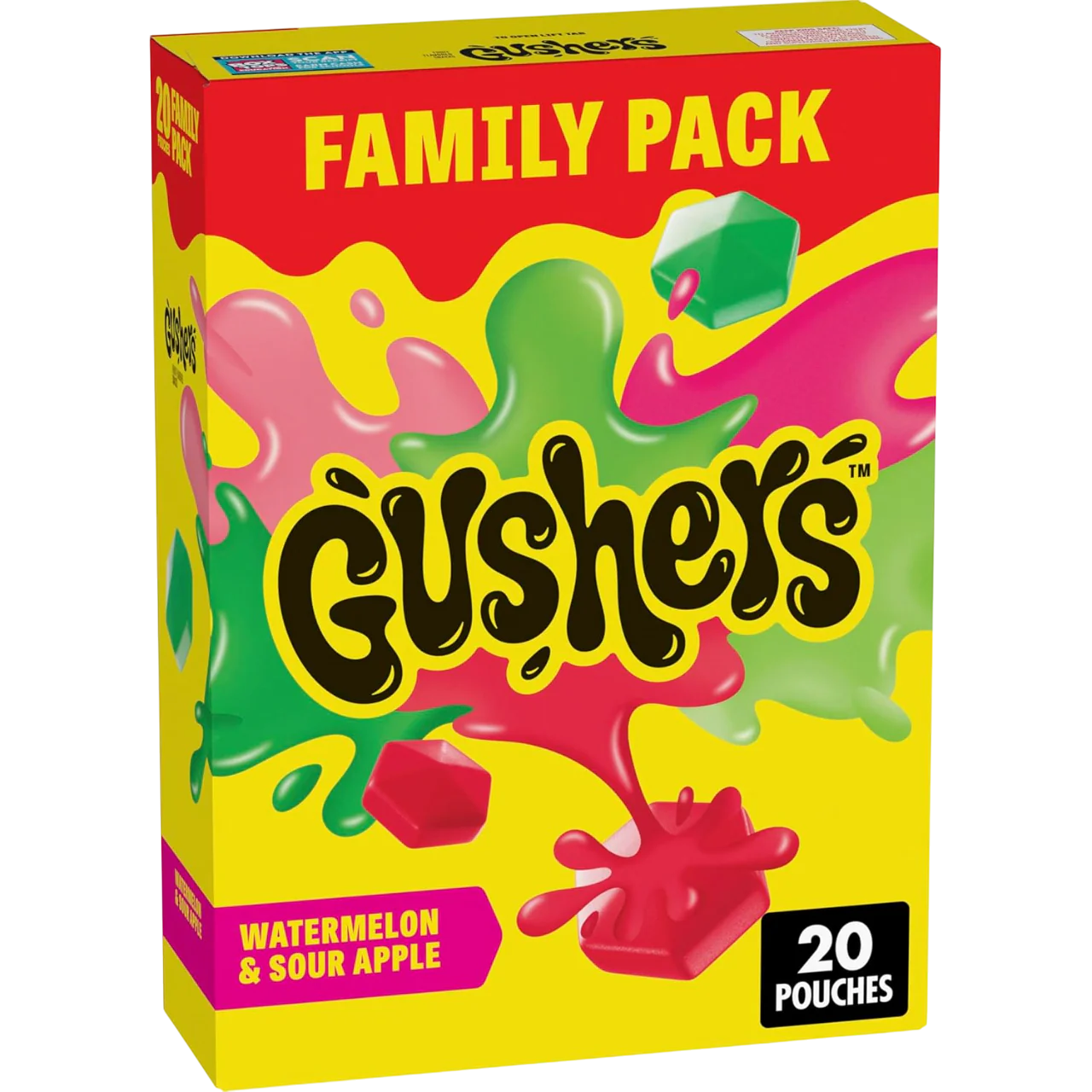 Watermelon And Sour Apple Fruit Flavored Snacks Family Size (20 CT)