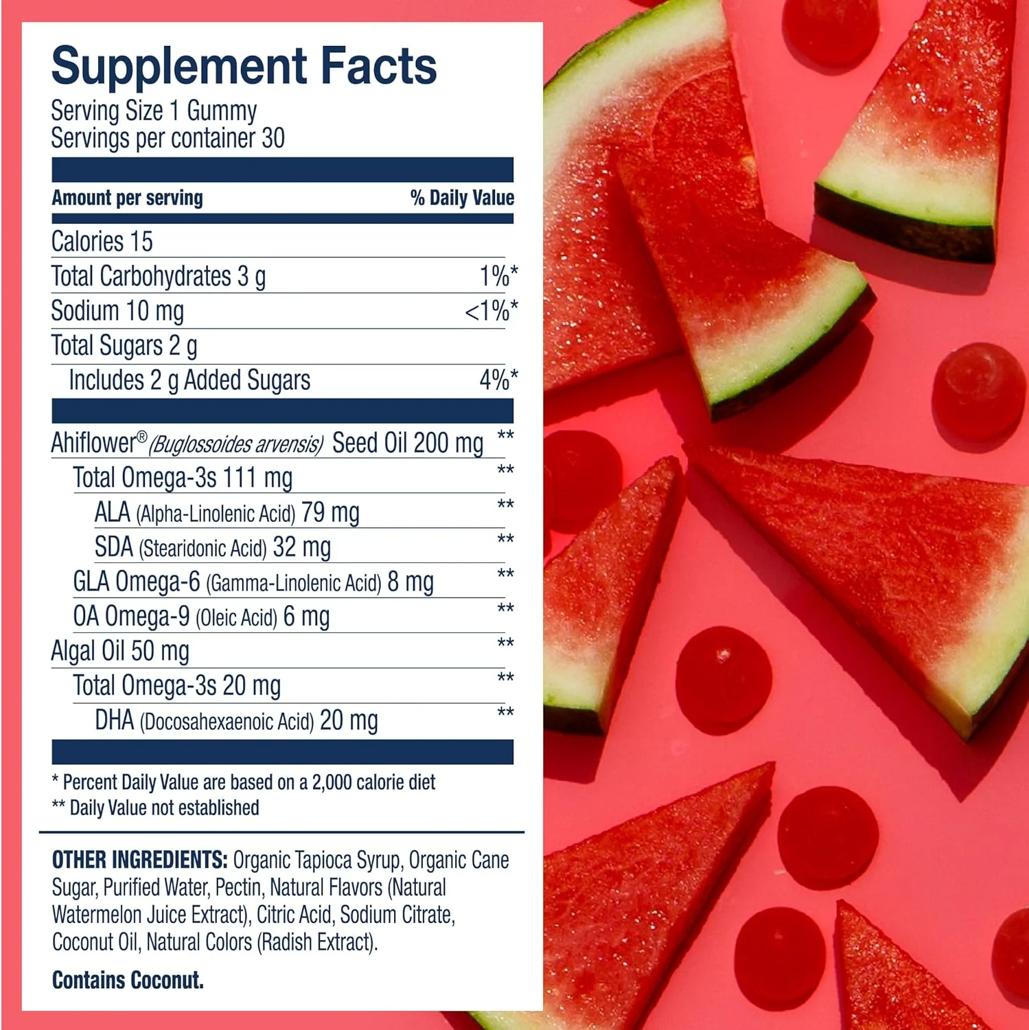 Watermelon Wonder - Vegan Omega-3 Gummies For Kids - Image 3