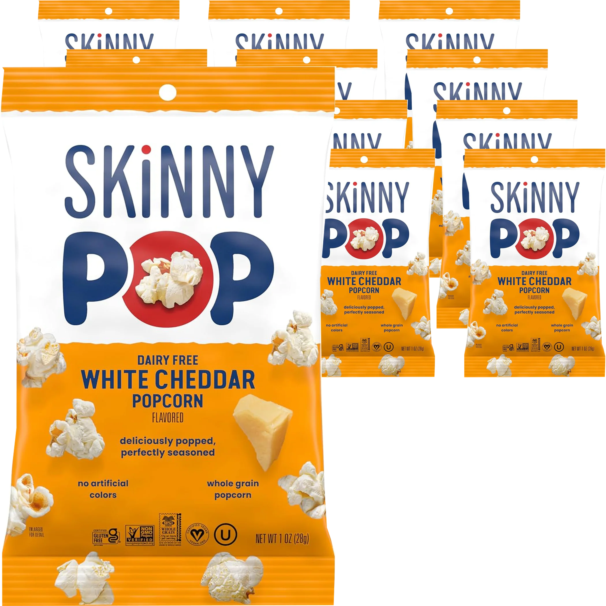 White Cheddar Popcorn Snack Bag (12 Pack)