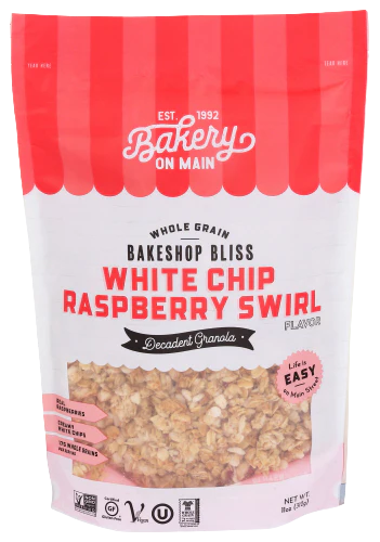 White Chip Raspberry Swirl Granola