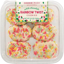 White Chocolate Covered Twist Cookie