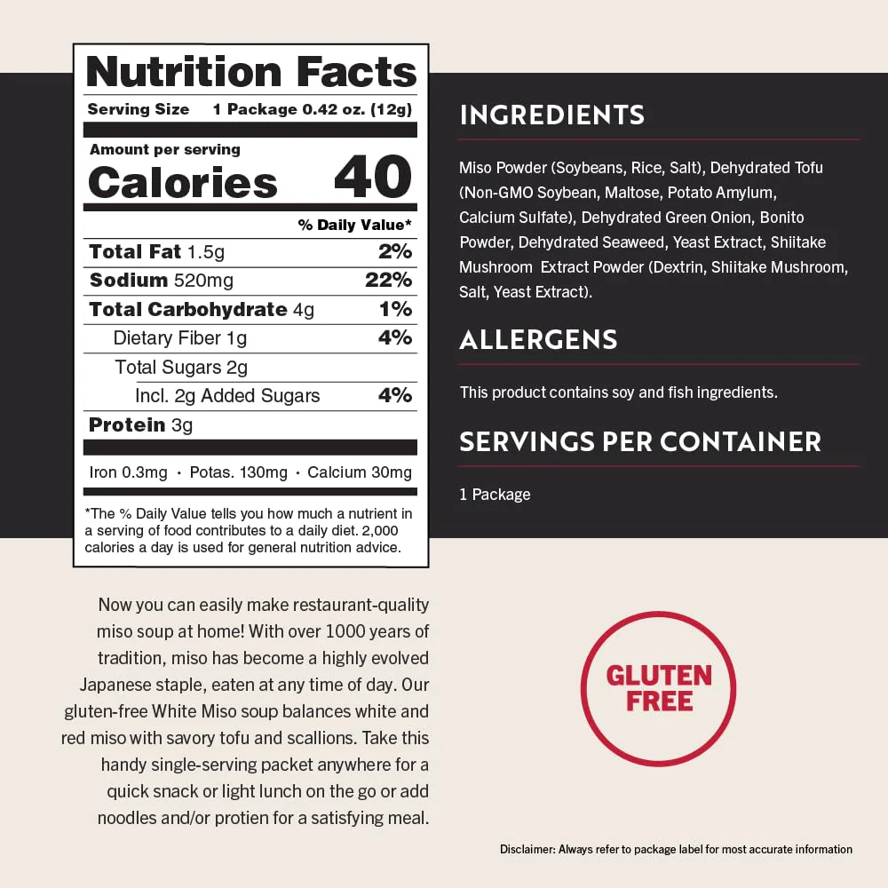 White Miso Soup Mix (36 Pack) - Image 5