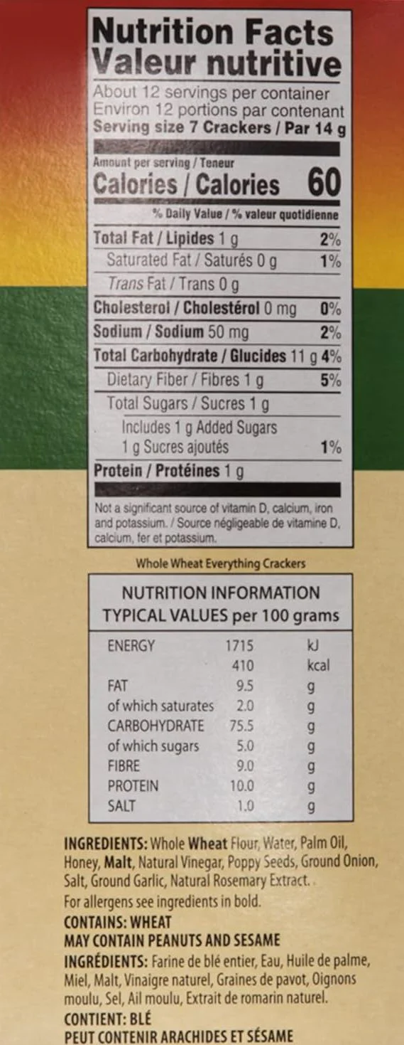 Whole Wheat Everything Knockers Crackers - Image 2
