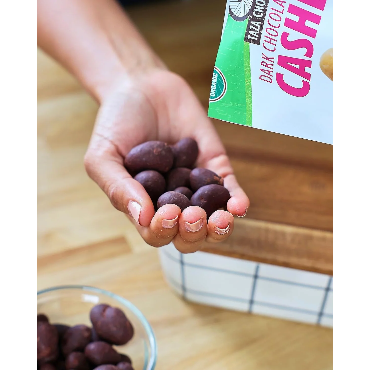 Wicked Dark Organic Chocolate Covered Cashews - Image 2
