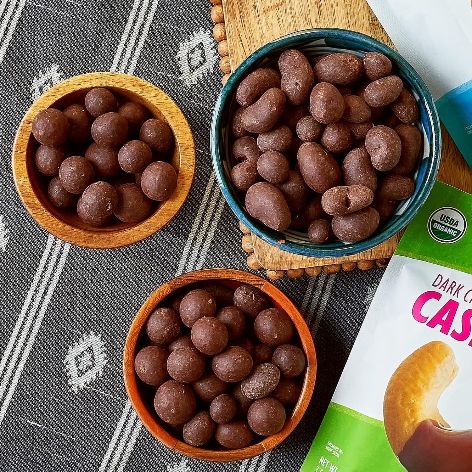 Wicked Dark Organic Chocolate Covered Cashews - Image 4
